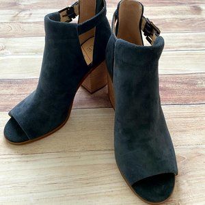 Women's Sole Society So-Ferris Open Toe Booty | Size 8M | Navy | New Never Worn
